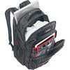 Samsonite Perfect Fit Backpack, Adjustable, 13"x9"x19", Black/Red SML515311073